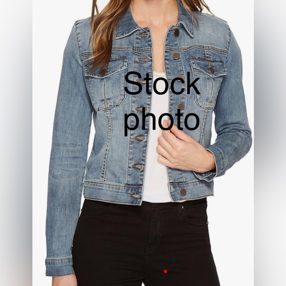 Kut from the Kloth Light Blue Denim Jean Jacket - Picture 16 of 16